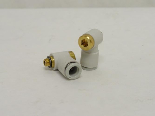 SMC KQ2VS06-M5A; Lot-2 Elbow Connector; M5 Male Thread; PTC 6mm