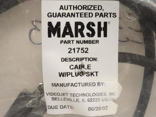 Marsh 21752; Printhead Power Cable W/Plug; 10' Long