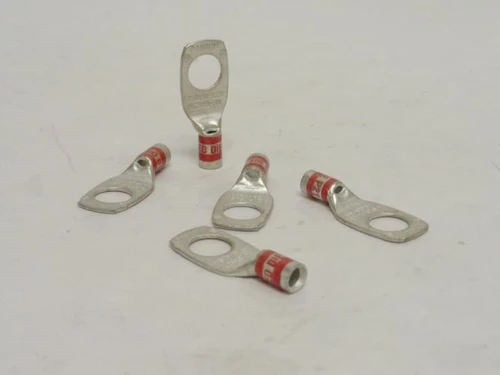 Panduit LCAX8-38-L; Lot-5 Flex Lugs; # 8 AWG; One Hole 3/8" Stud