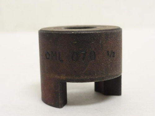 Martin ML-070 x 1/2; Jaw Coupling Hub 1/2"ID x 1-3/8" OD; NO KW