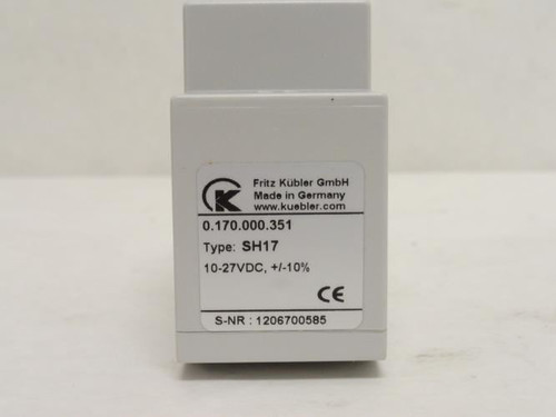 Kubler 0.170.000.351; Electro-Mechanical Counter SH17; 10-27VDC