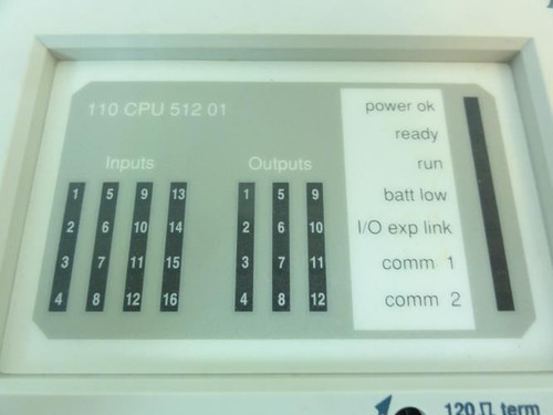 Schneider 110CPU51201; Micro CPU Module; 115VAC