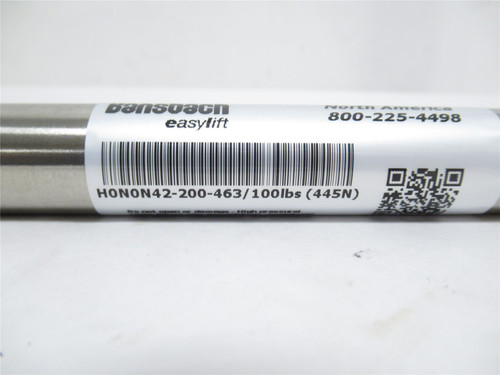Bansbach H0N0N42-200-463; Gas Strut; SS; 7-7/8""/200mm Stroke