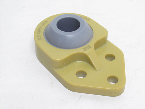EDT NA3GB7-1-1/4-LC; Poly Flange Bearing; 1-1/4"ID; 3-Bolt