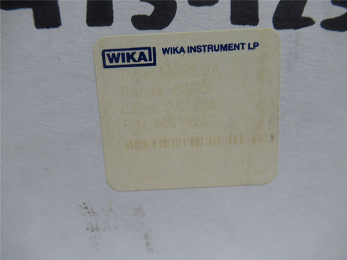 Wika 50219987; Sanitary Pressure Gauge SS; 0-60PSI; 2.5" Dial