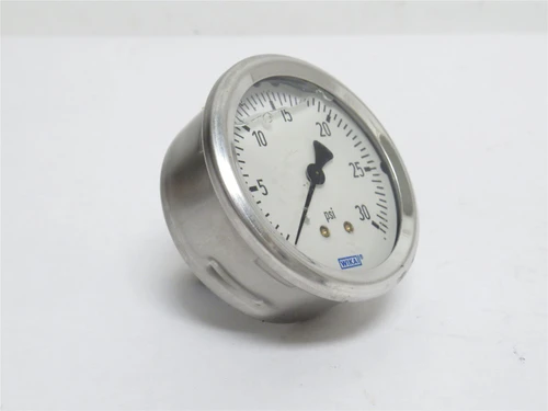 Wika 233-53-2.5-30; 2.5"Dial 1/4NPT Pressure Gauge SS 0-30PSI