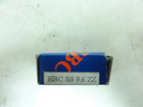 EBC SS-R6-ZZ; Ball Bearing; 7/8" OD; 3/8"ID;  9/32" W