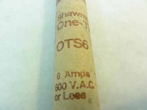 Shawmut OTS6; Fuse; 6A; 600V