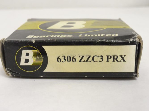 Bearings Limited 6306ZZC3; Ball Bearing; 30mm ID x 72mm OD