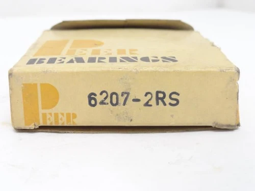 Peer 6207-2RS; Ball Bearing; 35mm Bore x 72mm OD x 17mm Wide