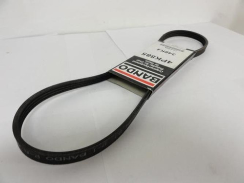 Bando 4PK885; Serpentine Belt 348K4; 4-ribs 34.8"L; 2JZG9