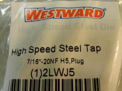 Westward 2LWJ5; Hand Tap; 7/16"-20NF; Plug; Right Hand