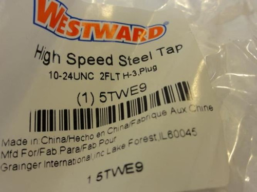 Westward 5TWE9; Lot-4; Spiral Point Tap; 10-24UNC; 2FLT H.3