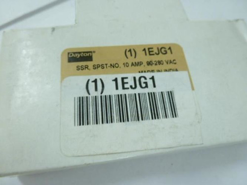 Dayton 1EJG1; SSR SPST-NO 10amp IN-90-280VAC OUT-48-480VAC