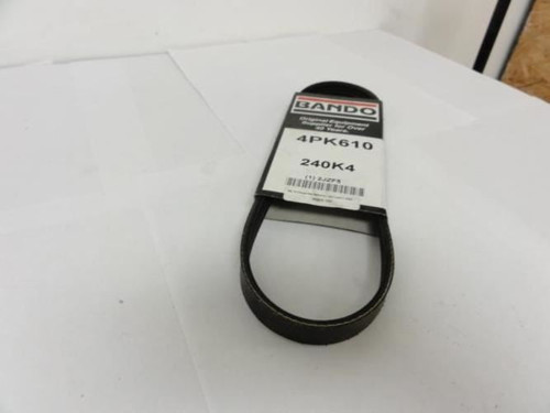 Bando 4PK610; Serpentine Belt 240K4; 4-ribs 24.0"L; 2JZF5