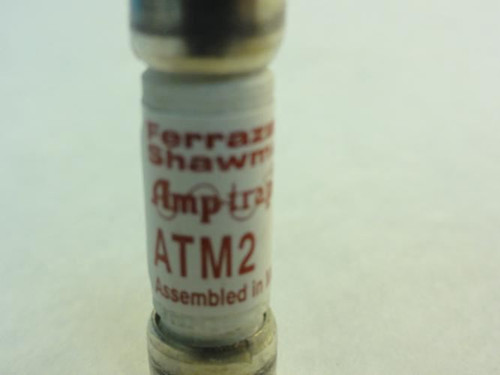 Ferraz ATM2; Lot-8 Fuse; 2A; 600V 13/32"OD x 1-1/2"L