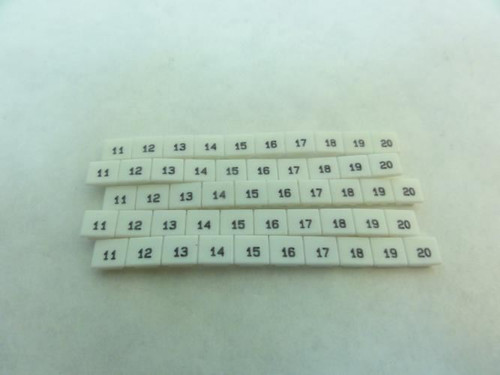 Altech MT2/H-11-20; Lot-5 Marking Tags; Nos 11-20