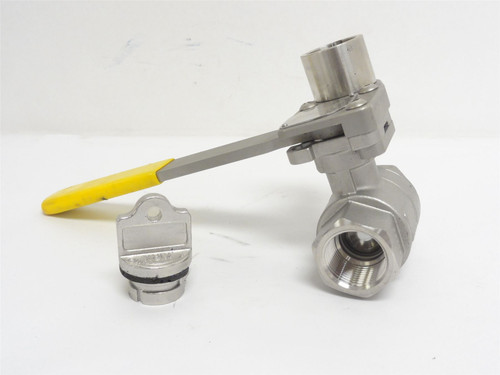 Kirk MDL-UNKN-255456; Locking Manual Ball Valve; SS; 1NPT