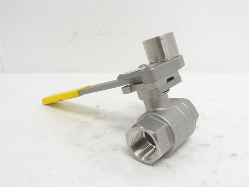 Kirk MDL-UNKN-255456; Locking Manual Ball Valve; SS; 1NPT