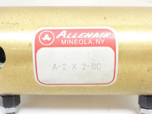 Allenaire A-2X2-BC; Brass Air Cylinder; 2"ID x 2" Stroke
