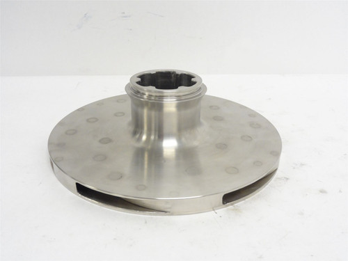 Alfa Laval 71007; Splined Shaft Pump Impellor; SS; 8-5/8"OD