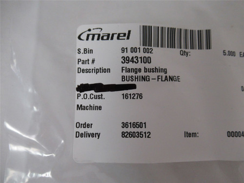 Marel 3943100; Flange Bushing Oval