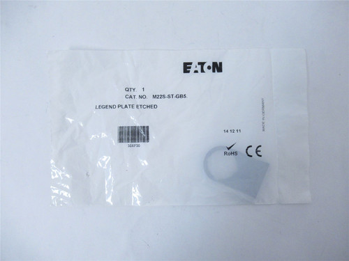 Eaton M22S-ST-GB5; Legend Plate - "OFF" 22 mm