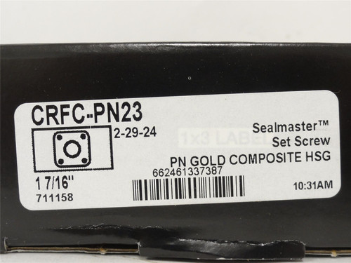 SealMaster CRFC-PN23; Bearing Unit; 1-7/16" ID; 4-Bolt