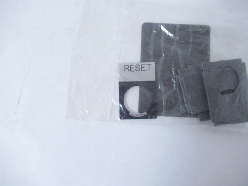 Eaton E22NS29; Bag-10 Nameplate - "RESET"