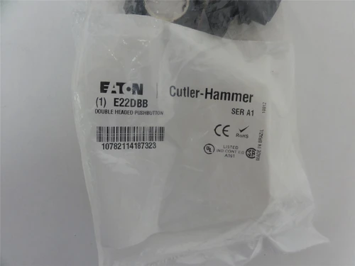 Eaton E22DB1B20; Double Headed Push Button - Illuminated