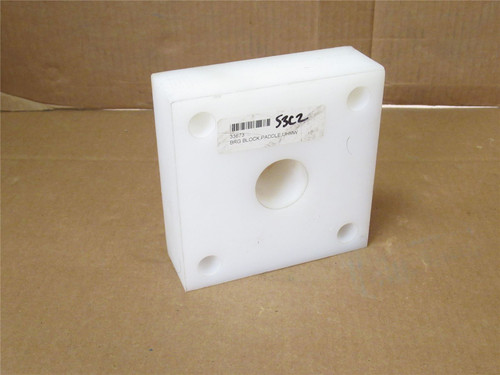 Prime Equipment 33673; Bearing Block UHMW; 5-7/8" Square OD