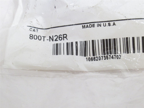 Allen-Bradley 800T-N26R; Pilot Light Lens Cap; Red; 30mm