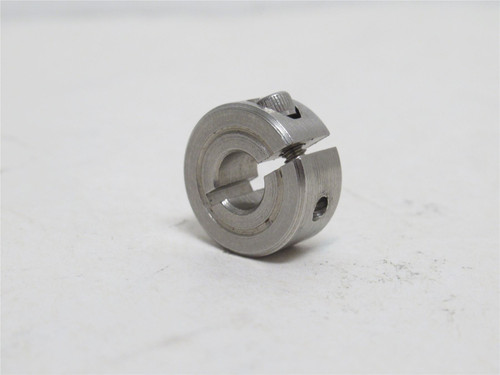 Climax CR1C-025-S; One-Piece Clamping Collar; SS; 1/4"