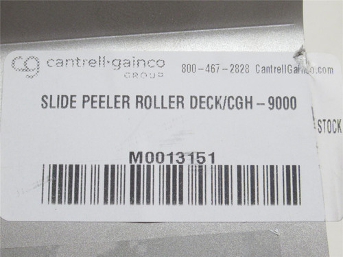 Cantrell M0013151; Slide Peeler/Roller/CGH9000 Deck; SS