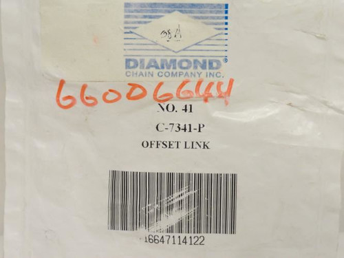 Diamond C-7341-P; Lot-3 Offset Link # 41 Cottered; 1 Strand