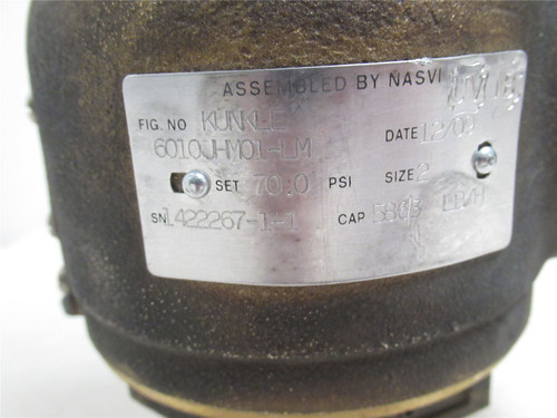Kunkle 6010JHM01-LM; Bronze Safety Relief Valve 2 x 2-1/2NPT