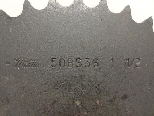 Martin 50BS36 1-1/2; Sprocket # 50; 36Teeth; 1-1/2"ID
