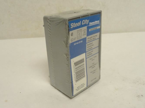T&B T100; Steel City Weatherproof Outlet Box; Single Gang