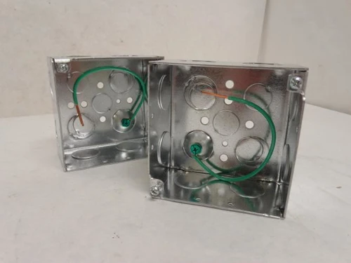Eaton TP558; Lot-2 Outlet Boxes 4-11/16" Sq; 2-1/8" Deep