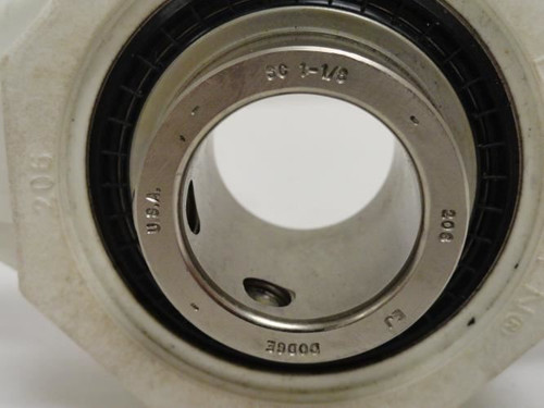 Dodge F2B-SCEZ-102-P; Flange Bearing; 1-1/8"ID; 2-Bolt; Polymer