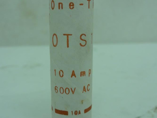 Gould OT10; Class K5 One Time Fuse; 10A; 600VAC