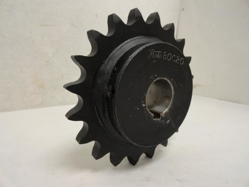 Martin 80C20-1-7/17; Double Hub Sprocket # 80; 20T; 1-7/16"ID