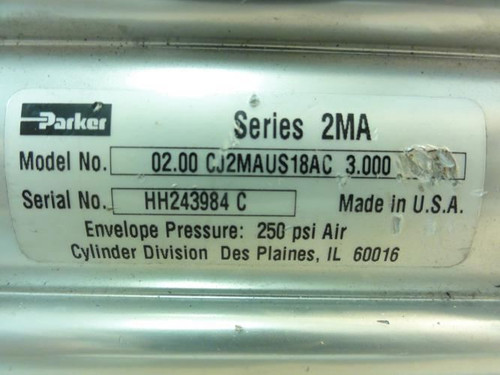 Parker 02.00CJ2MAUS18AC3.000; Pneumatic Cylinder; 2"ID
