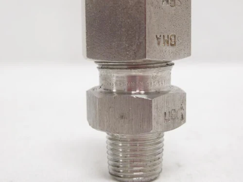 MFG- SS-600-1-2; Male Connector; SS-316; 3/8" Tube x 1/8NPT