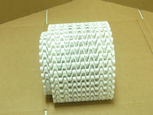 Spantech 267-5ft; Flat Top Conveyor Belt; 8-1/2"W; 5ft; White