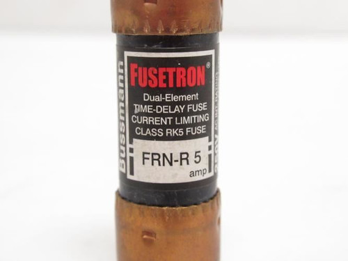 Bussmann FRN-R-5; Lot-2; Time Delay Fuses; 5A; 250VAC