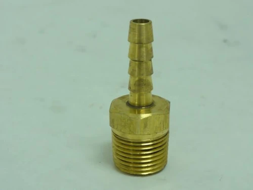 Parker 125HBL-4-6; Brass Tube Connector 3/8 NPT x 1/4" Tube