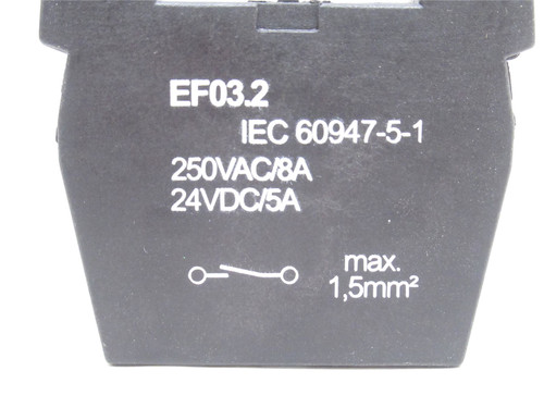 Schmersal EF03.2; Screw Connect Contact Block 1 NO; 250VAC; 8A