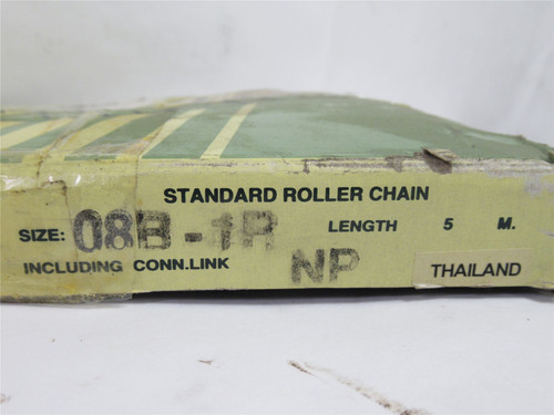 Tyco 08B-1P-5M; Roller Chain; Size: 08; 5m Long W/ Conn. Link