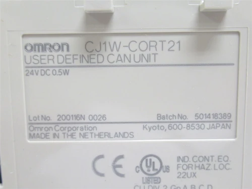 Omron CJ1W-CORT21; Communications Module; 24VDC; 0.5W